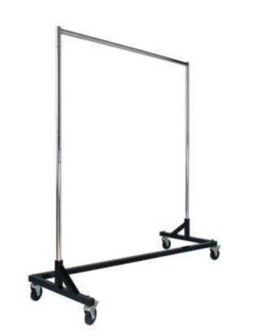 Mobile Z-Base Apron Storage Rack