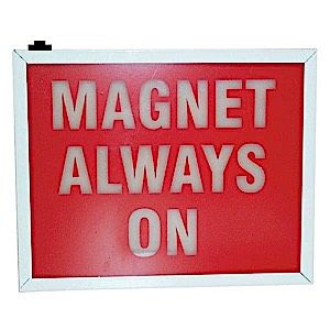 MRI LED Magnet is Always On Wall Sign