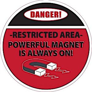 17" Diameter Danger Floor Sticker