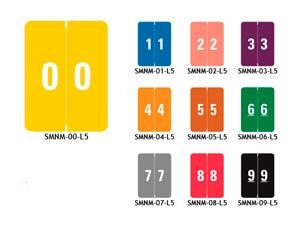 SMEAD NUMBERIC LAMINATE LABESL 0-9 SMNM