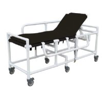MRI Non-Magnetic PVC Gurney with 3 Position Elevating Headrest