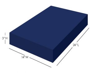 MRI safe Decubitis Wedge 14" x 24" x 3" 