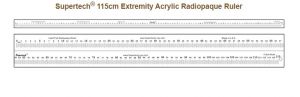 115cm Acrylic Extremity Radiopaque Ruler