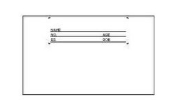 SW390045 ID Cards 3x5 printed 1 side