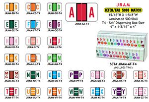 F00912 - TAB Alpha Labels - Dark Orange Letter L