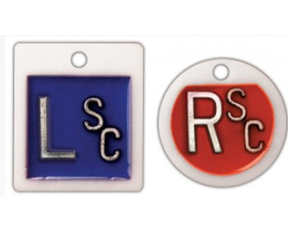 IDENTIFIER MARKER SET SQUARE AND CIRCLE WITH INIITALS
