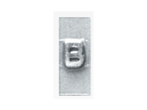 INDIVIDUAL MOUNTED CHARACTERS - FLAT FACT - MOUNTED LEAD LETTERS LEAD NUMBERS