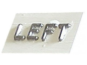 FLAT SURFACE MOUNTED WORDS - XRAY MARKERS