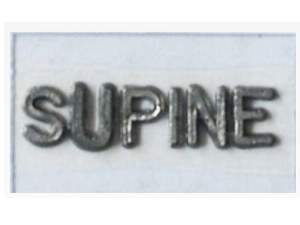 FLAT SURFACE MOUNTED WORDS - XRAY MARKERS