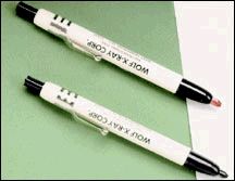121875 Wolf X-Ray black Marking Pencils with clip