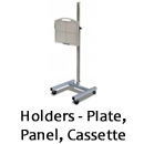 Holders for DR and CR plates and detectors