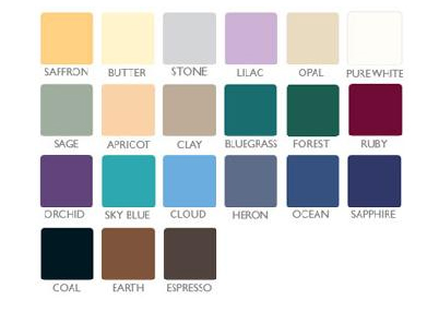 TerraTouch Upholstery Colors